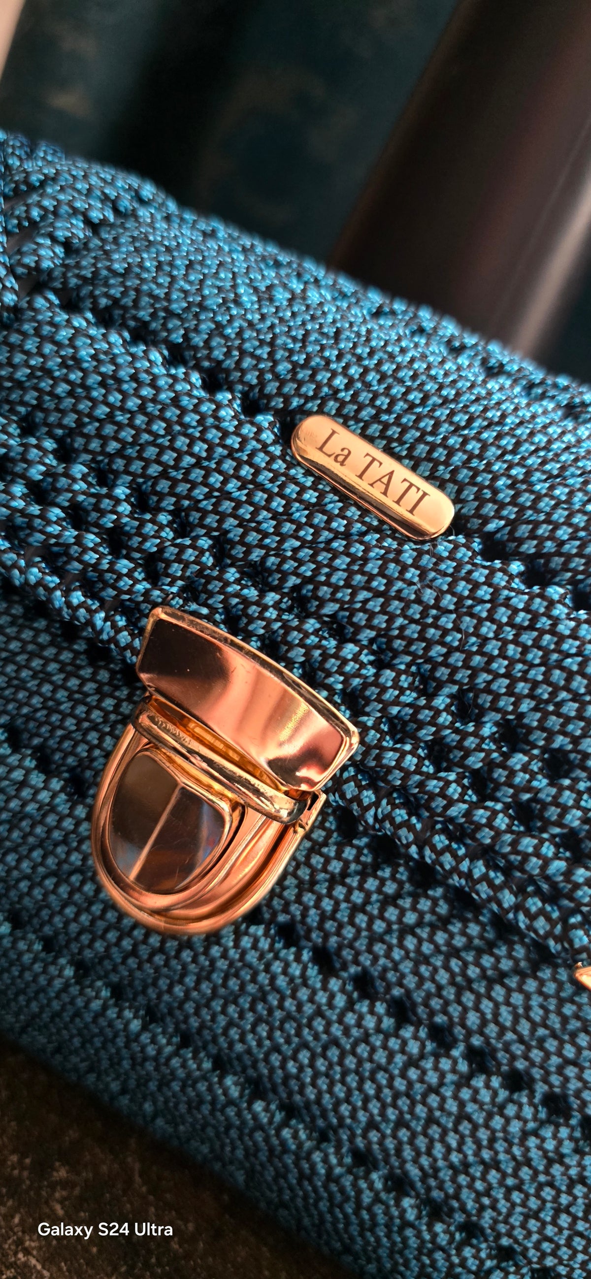 Handwoven Turquoise Shoulder Bag