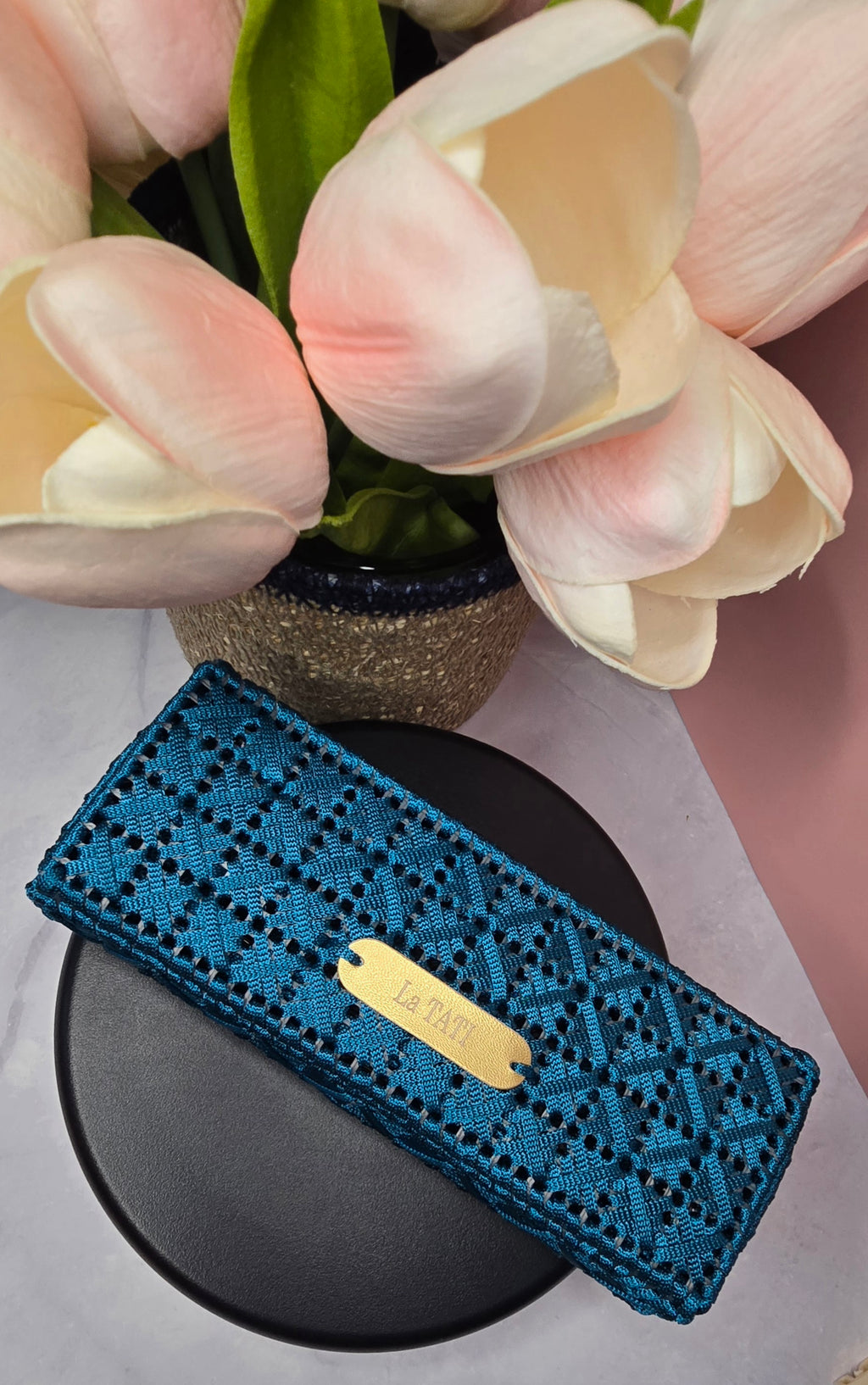 Handmade Blue Glasses Case