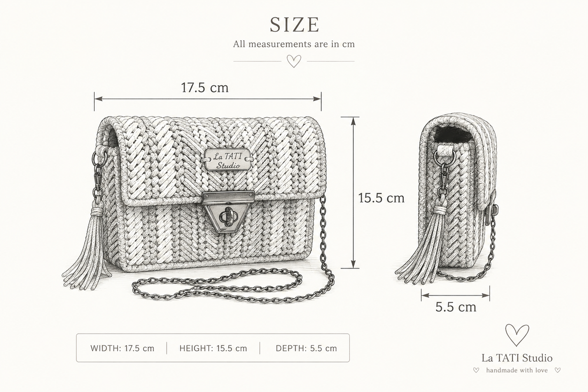 Pink & White Statement Bag.