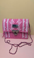 Pink & White Statement Bag.