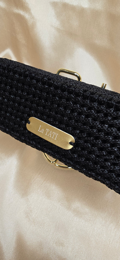 Handmade Black & Gold Glasses Case